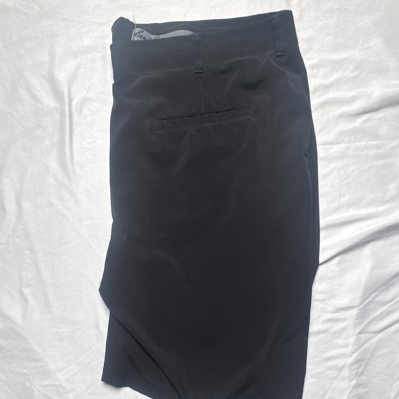 Ben Hogan Men's Black Chino Golf Shorts Flat Front Solid Activewear Belt Loops - Picture 9 of 9